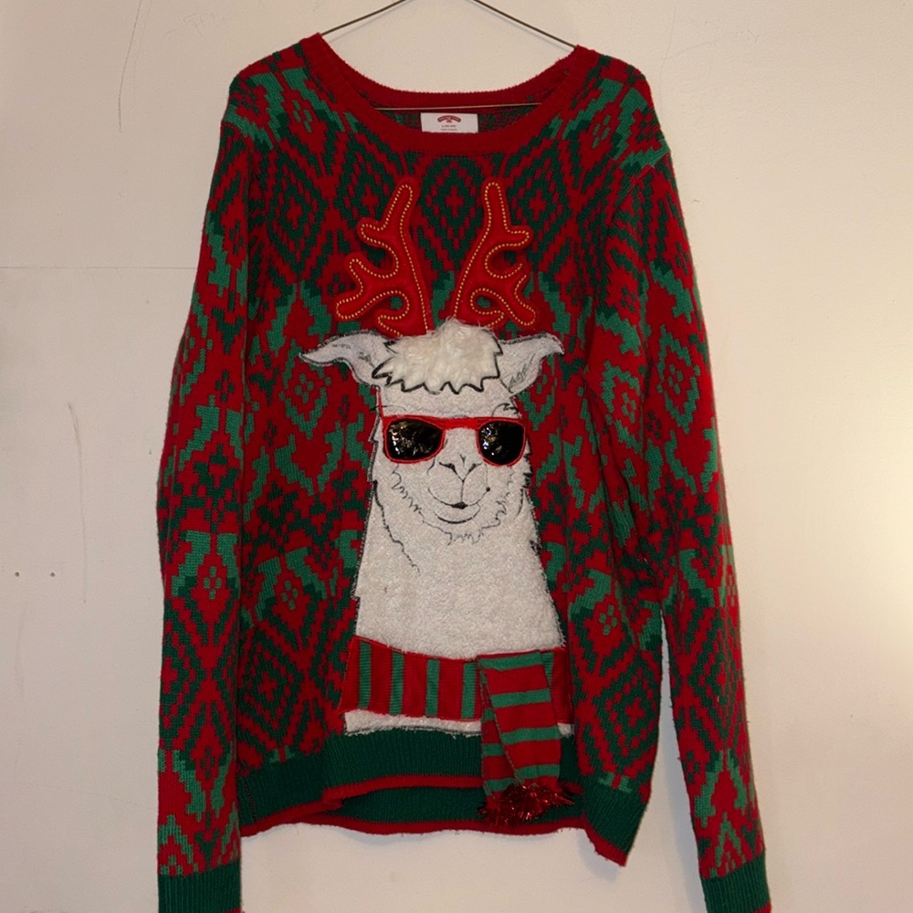 Men’s Llama Christmas Sweater